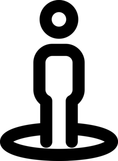 Person Location Tracing Svg Vector, Free Vectors File